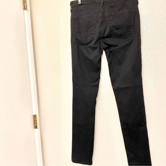 AG Adriano Goldschmied Prima Mid Rise Cigarette Jeans denim Black modal 27R - Picture 3 of 13